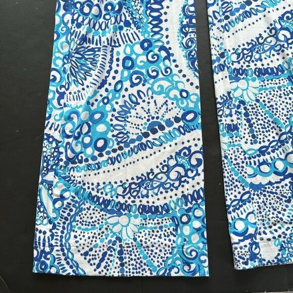 LILLY‎ PULITZER Women's XXS Georgia May Palazzo Pant Resort White Midnight Blue - Picture 7 of 14